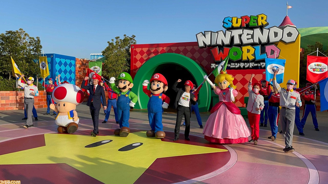 USJ“スーパーニンテンドーワールド”がついにグランドオープン。セレモニーには宮本茂氏やマリオたちも駆け付けた!