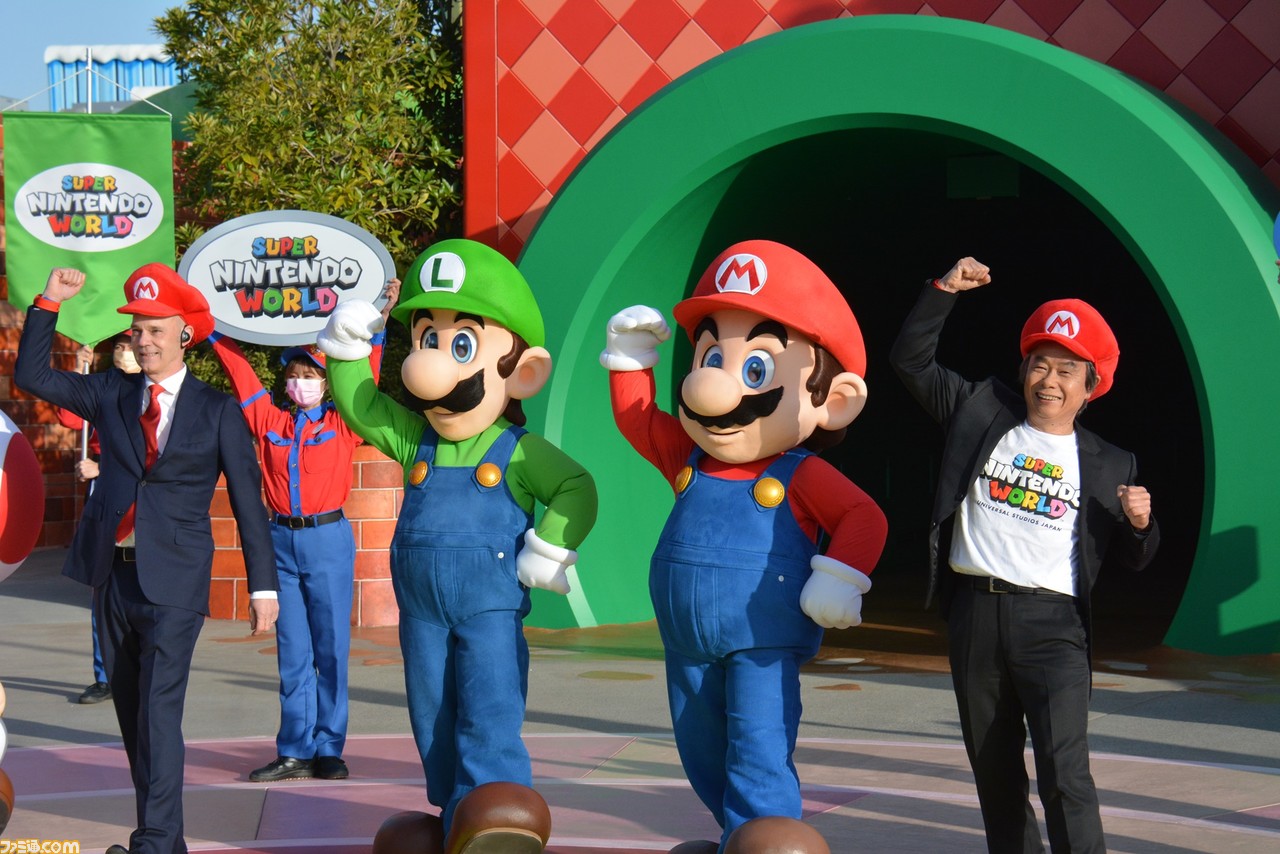 USJ“スーパーニンテンドーワールド”がついにグランドオープン。セレモニーには宮本茂氏やマリオたちも駆け付けた!