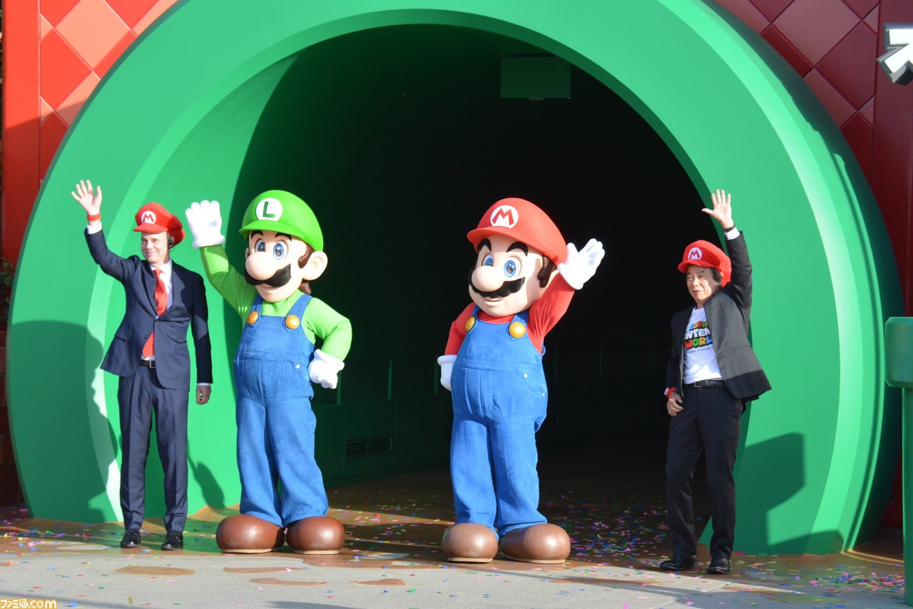 USJ“スーパーニンテンドーワールド”がついにグランドオープン。セレモニーには宮本茂氏やマリオたちも駆け付けた!