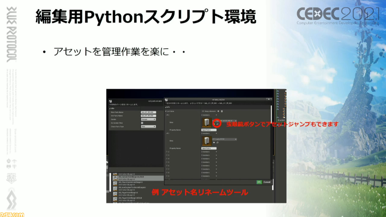 『ブループロトコル』豊かなアニメ表現を実行する秘訣「ニーソックスの食い込みに対応」「ほくろは離れるほど大きく」「マージ処理で負荷を軽減」【CEDEC2021】