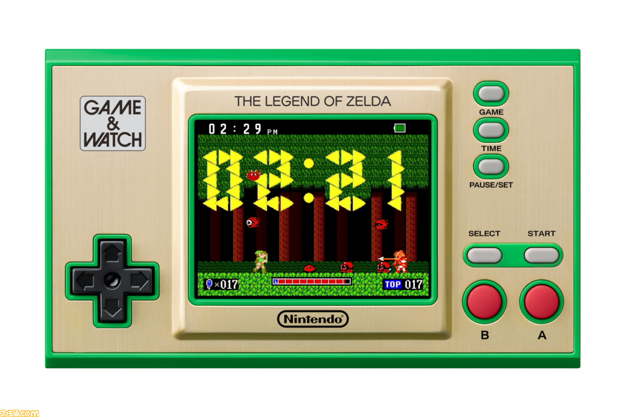 『ゲーム&ウオッチ ゼルダの伝説』収録タイトル4種の詳細を紹介。遊べるゼルダ時計は深夜12時に冒険開始、お昼にガノン討伐