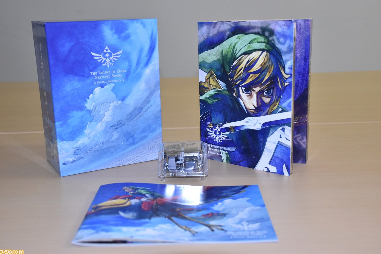 『ゼルダの伝説 スカイウォードソード』187曲入りのサントラが本日発売。やさしい音色に癒されるファン必携の『女神の詩』オルゴールなど初回数量限定生産盤をご紹介