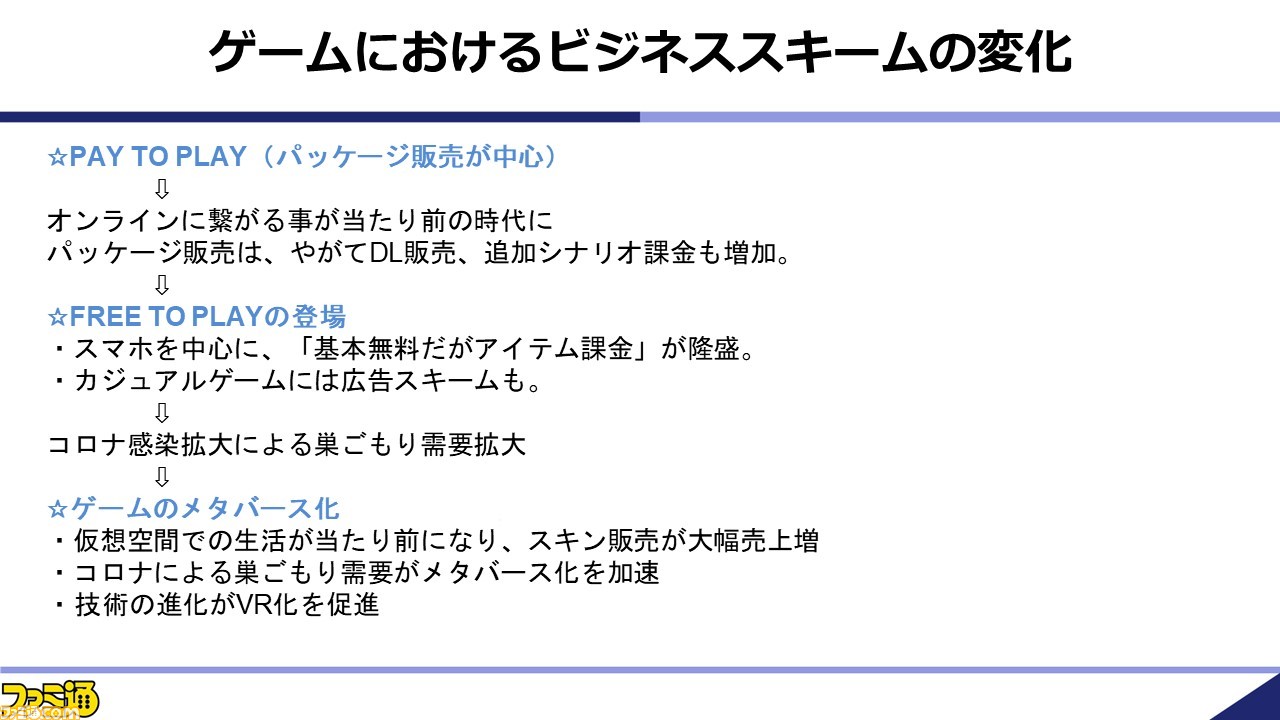 浜村弘一氏の“2022年秋季 ゲーム産業の現状と展望 ~パンデミックを越えた先に芽吹くゲームの種子”リポート。任天堂は大型タイトルが今後もハードを牽引、SIEはPC展開とライブゲームに注目